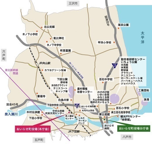 町の全体図