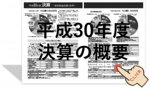 平成30年度の決算概要