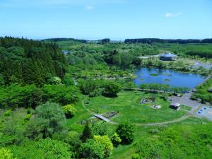 展望台から眺める初夏の下田公園