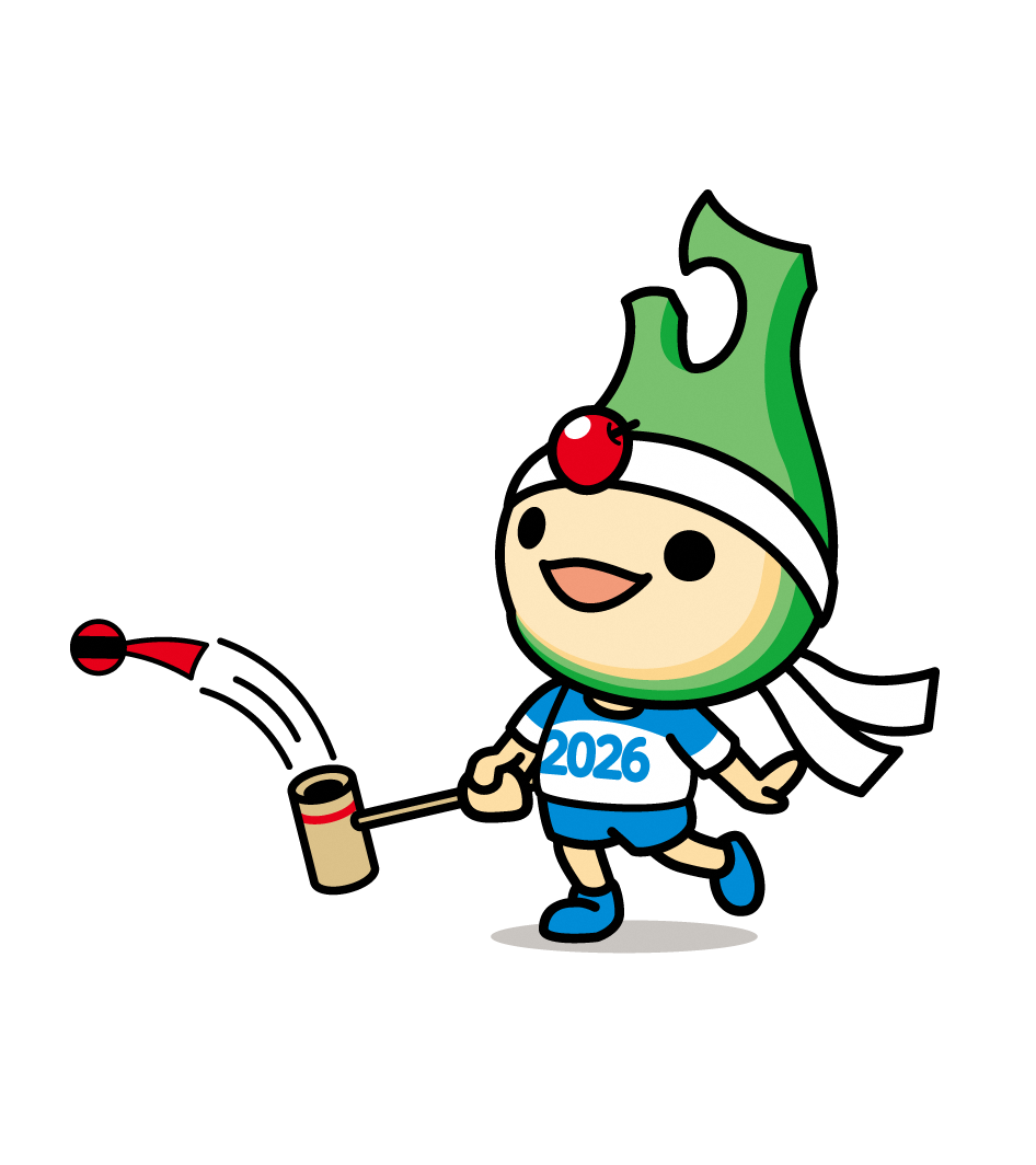 ファイン・ボールをするアップリートくん