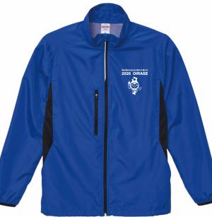 青ベースに白のプリントです