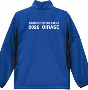 青ベースに白のプリントです