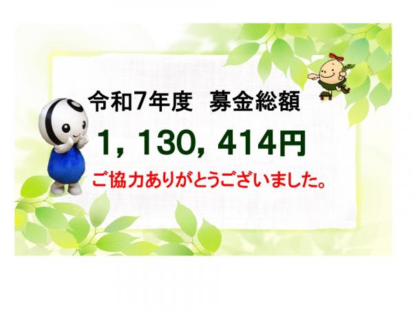 令和７年度　募金総額